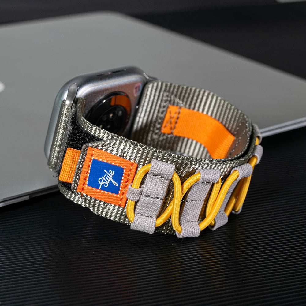 Apple Watch Nylon Tactical Band - Sport Strap for 49mm to 42mm Models