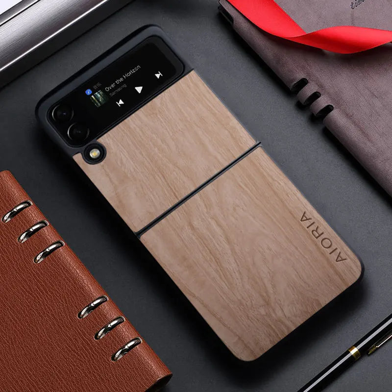 Wallet Phone Case for Samsung Galaxy Z Flip - leather finish