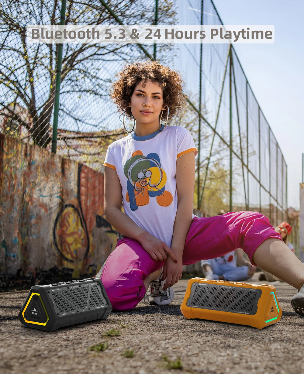MLOVE P3 Bluetooth Speaker - 49W output, Bluetooth 5.3, Yes waterproof