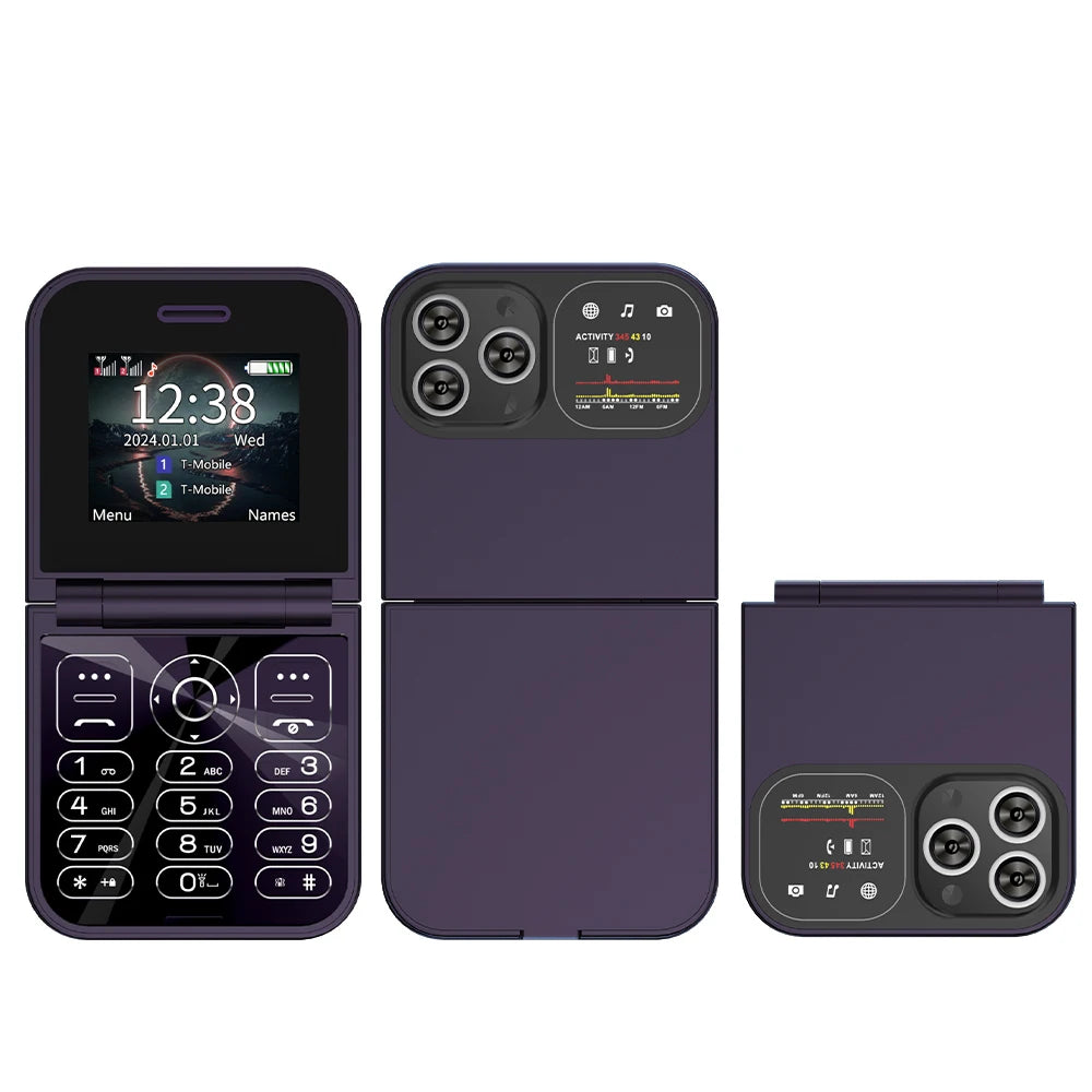 SERVO F15 Mini Flip Phone - 2.0" display, None Front Camera camera