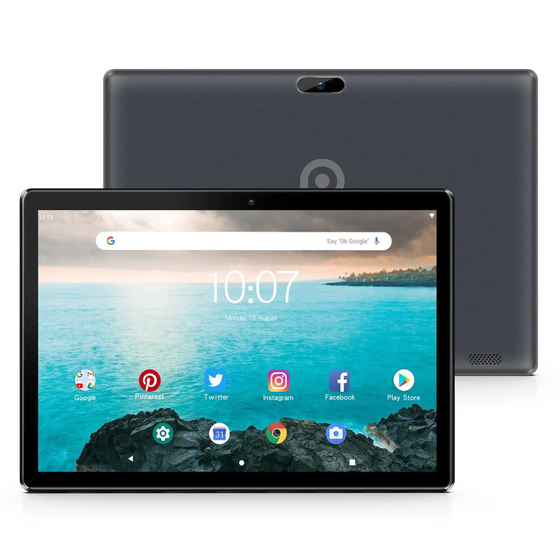 PRITOM 10" Android Tablet - SIM Slot, WiFi, GPS and 64GB Storage