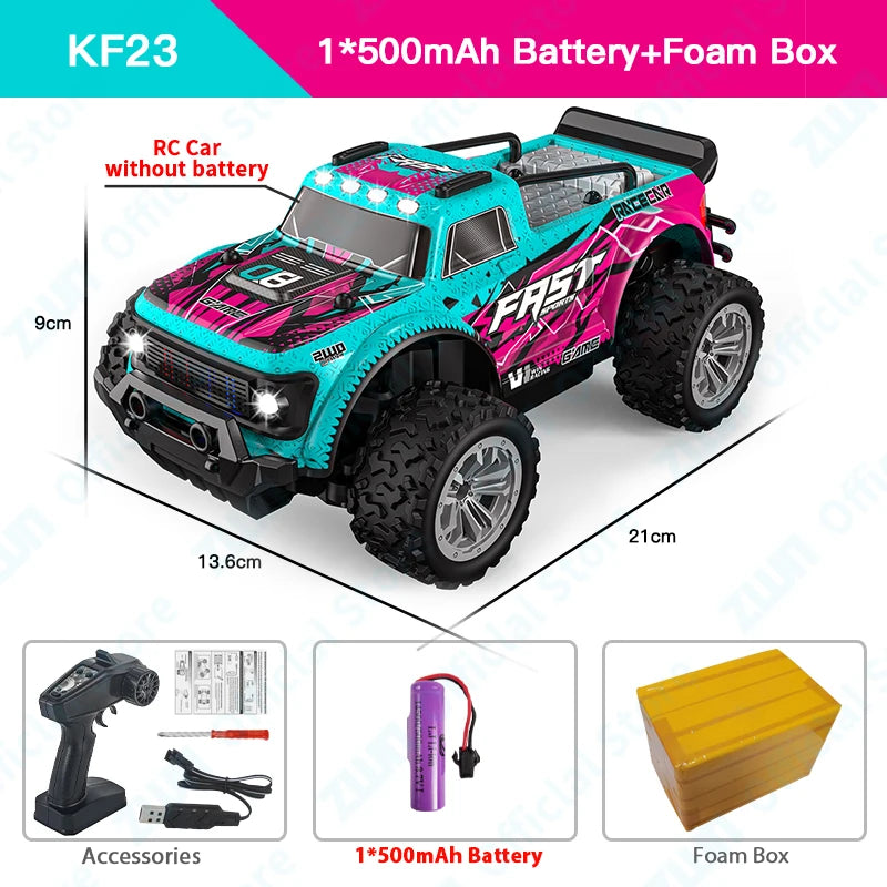 2WD Off-Road RC Climbing Car - LED Adventure Vehicle