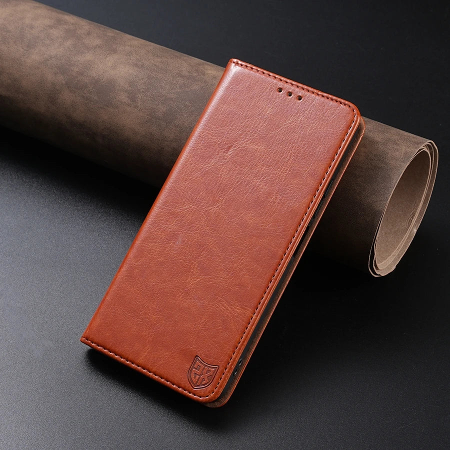 Protective Phone Case for Xiaomi Redmi - magnetic hold, wallet card slots