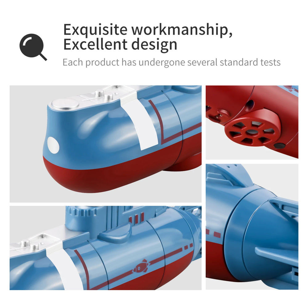 Mini RC Submarine - Waterproof Diving Boat Toy