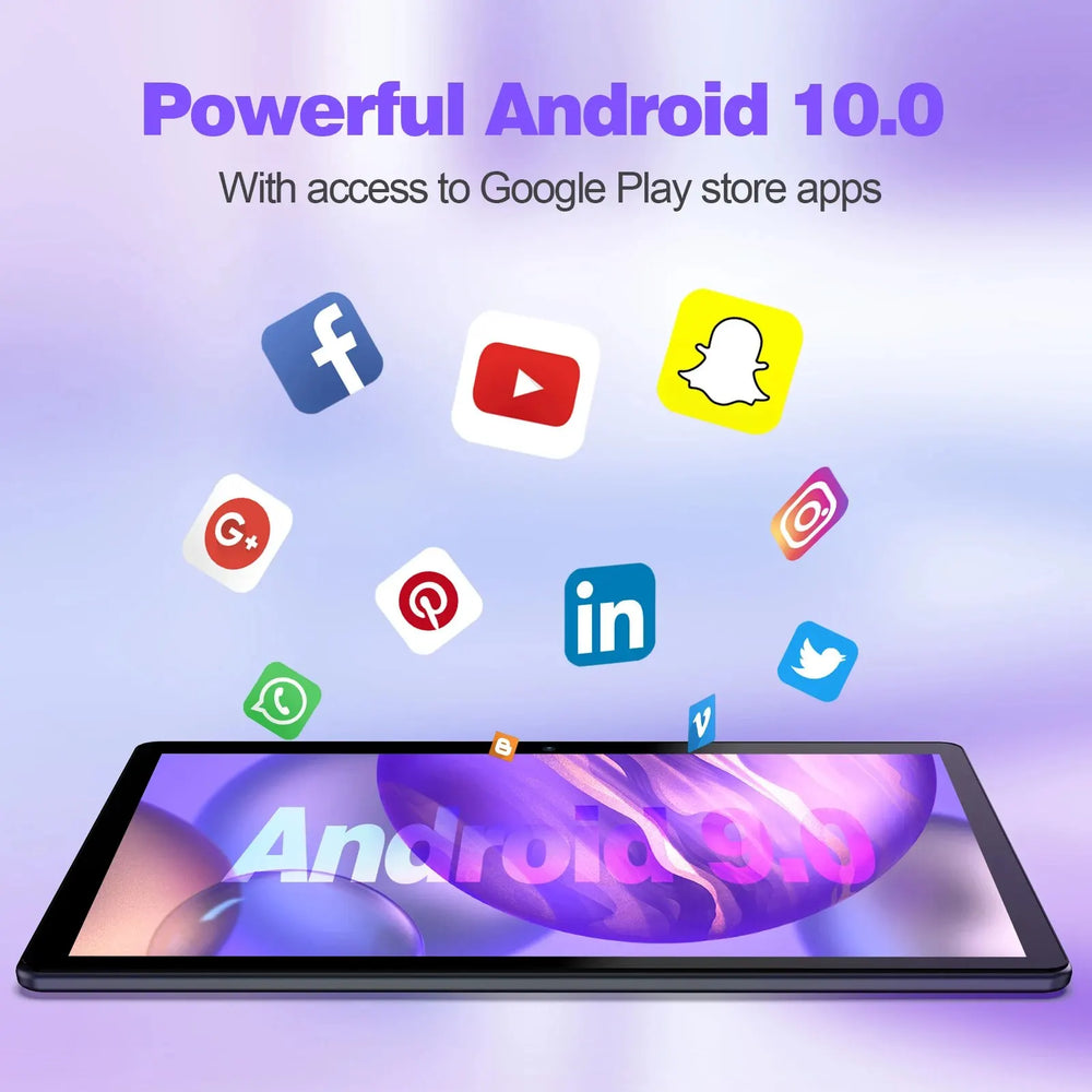 PRITOM 10" Android Tablet - SIM Slot, WiFi, GPS and 64GB Storage