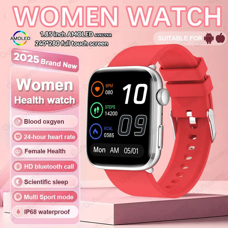 AI Health Smartwatch - HRV, NFC, Blood Pressure and Sports Tracking