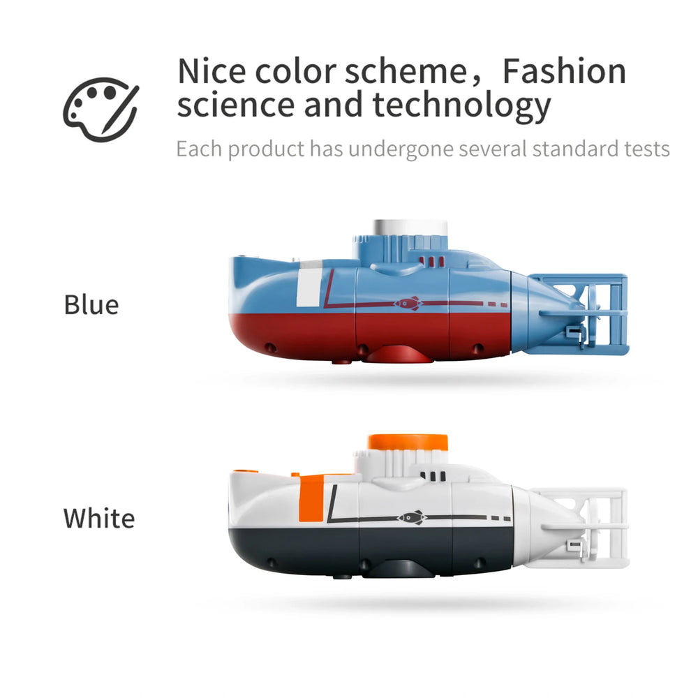 Mini RC Submarine - Waterproof Diving Boat Toy
