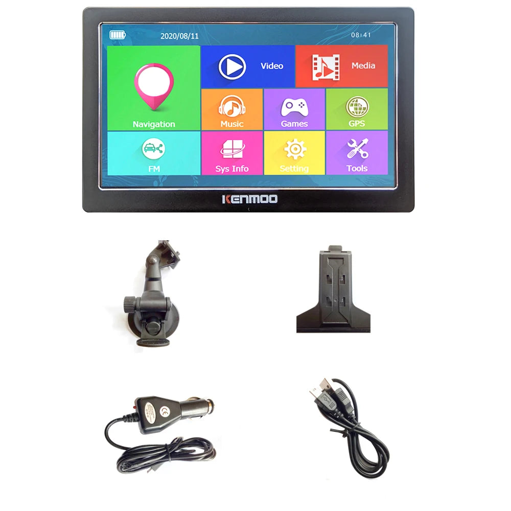 7 Inch HD GPS Navigator - 7" screen and 2026 Maps
