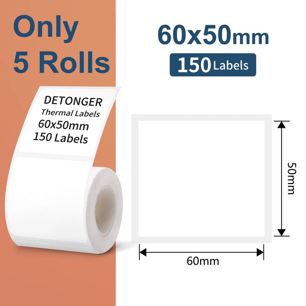 DETONGER DP30S Portable Thermal Label Printer - Bluetooth Sticker Maker