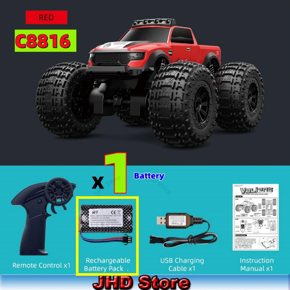 JJRC Amphibious RC Monster Truck - 4WD Off-Road Bigfoot Buggy