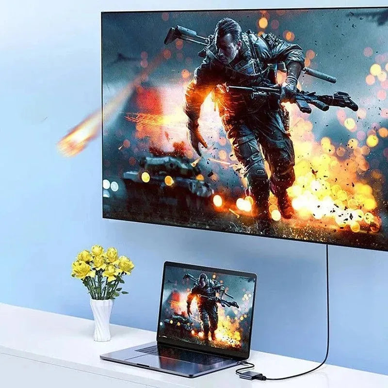 3-in-1 USB-C Hub - HDMI Compatible Splitter and USB 3.0 Adapter