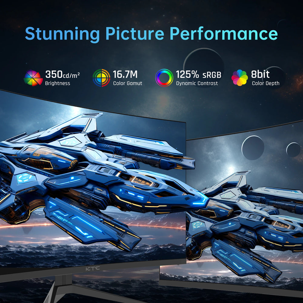 KTC 32" Curved Gaming Monitor - 32" display, 240 Hz refresh rate