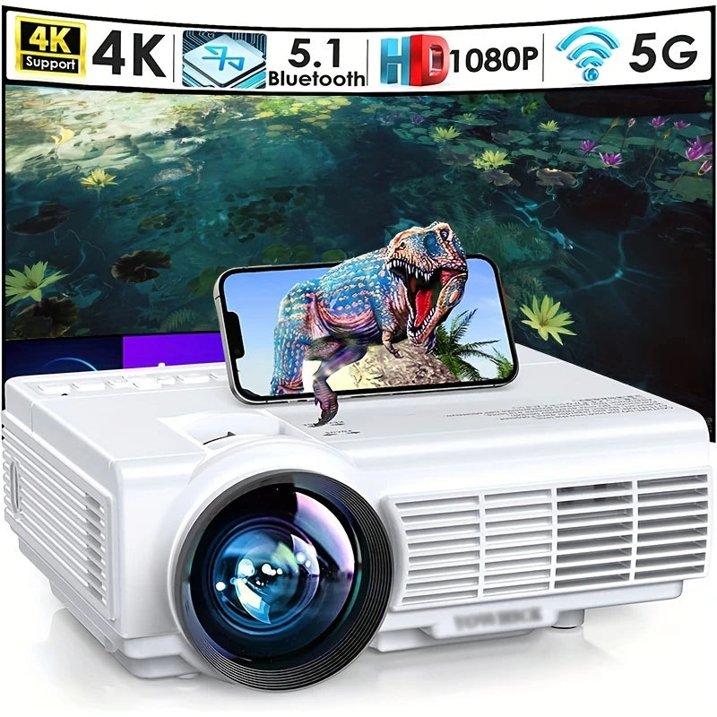 ARASO Projector - 1080P support, 240ANSI brightness, WiFi streaming