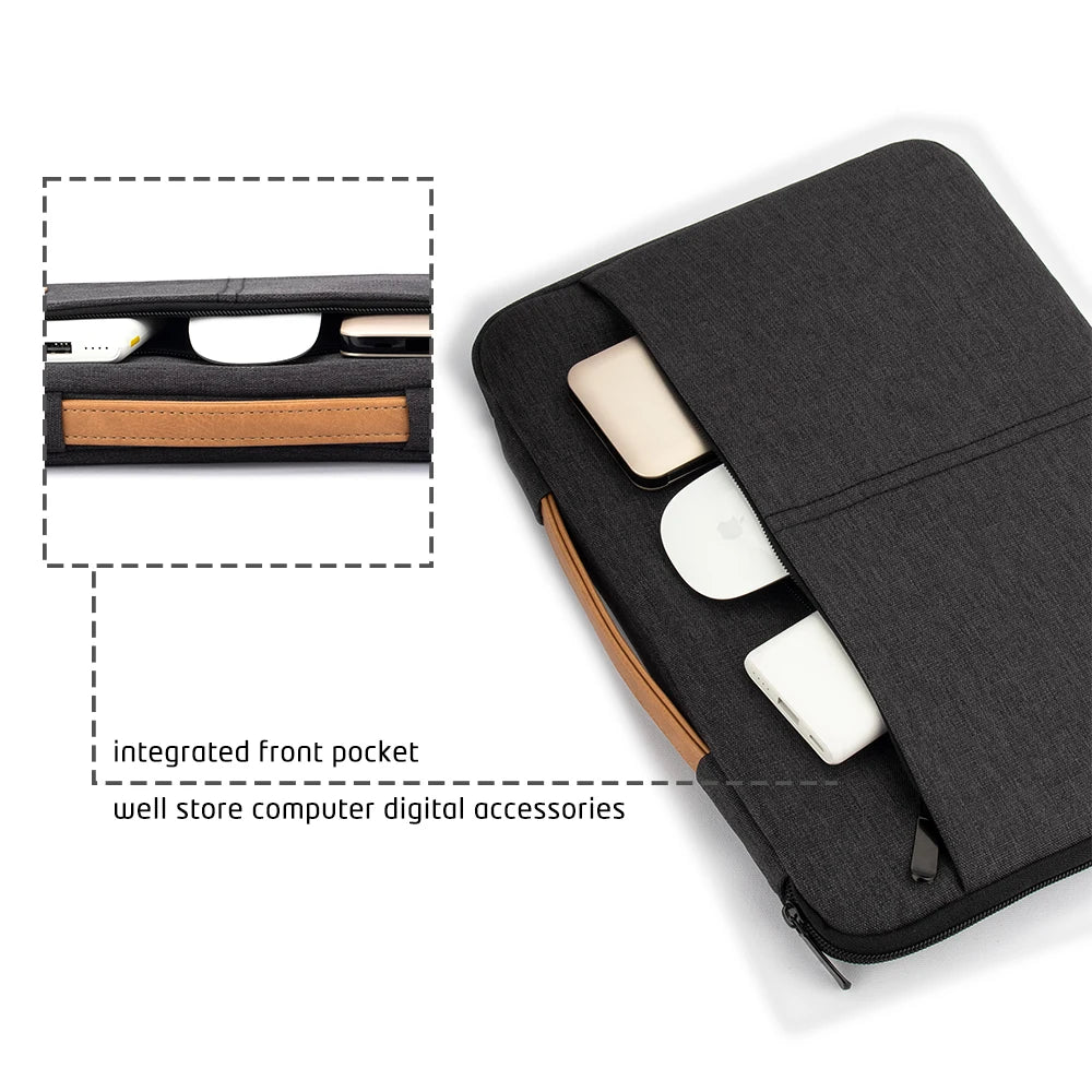 Shockproof Laptop Briefcase - 14-15.6 Inch Compatible Carry Case
