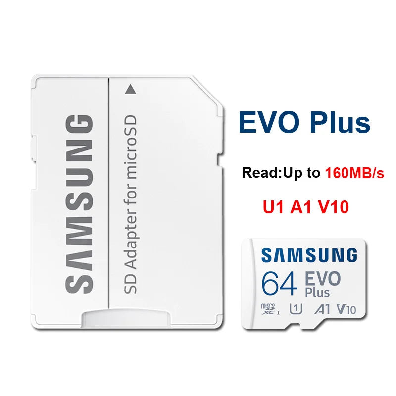 Samsung EVO microSDXC Card - U3 V30 High-Speed Memory for 4K Video