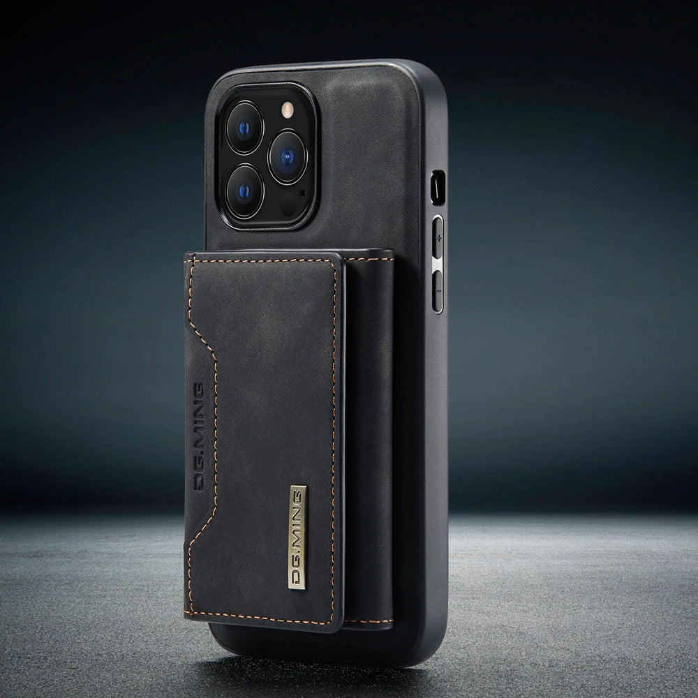 Wallet Phone Case for iPhone - magnetic hold, wallet card slots