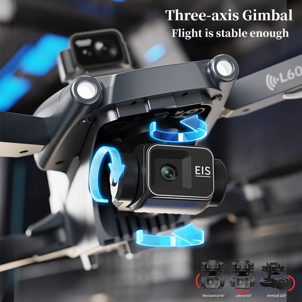 L600 Pro Max Professional Drone - 8K camera, gimbal stabilization and obstacle avoidance