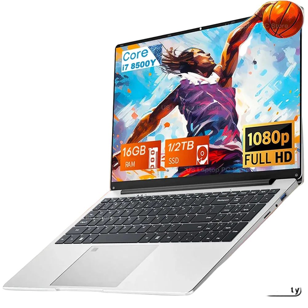 15.6" Portable Laptop - Intel Core i7, 16GB RAM and 1TB SSD