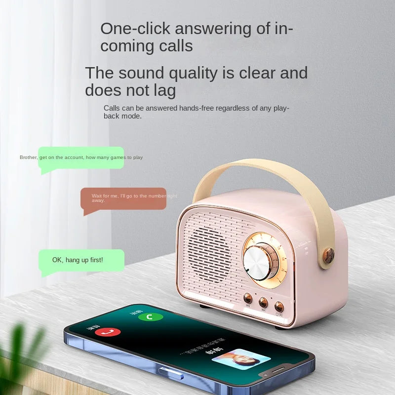 Retro DW21 Bluetooth Speaker - 25W output, Bluetooth 5.0