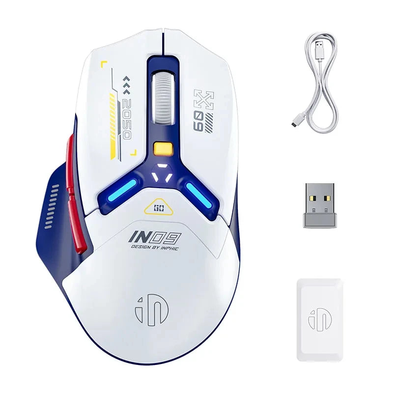 Inphic IN9 Wireless Gaming Mouse - Rechargeable RGB with 12000 DPI