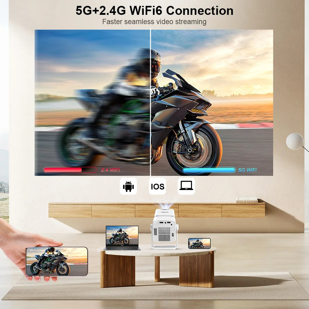 ThundeaL TD90 Projector - 4K support, Android 13, 450 ANSI brightness