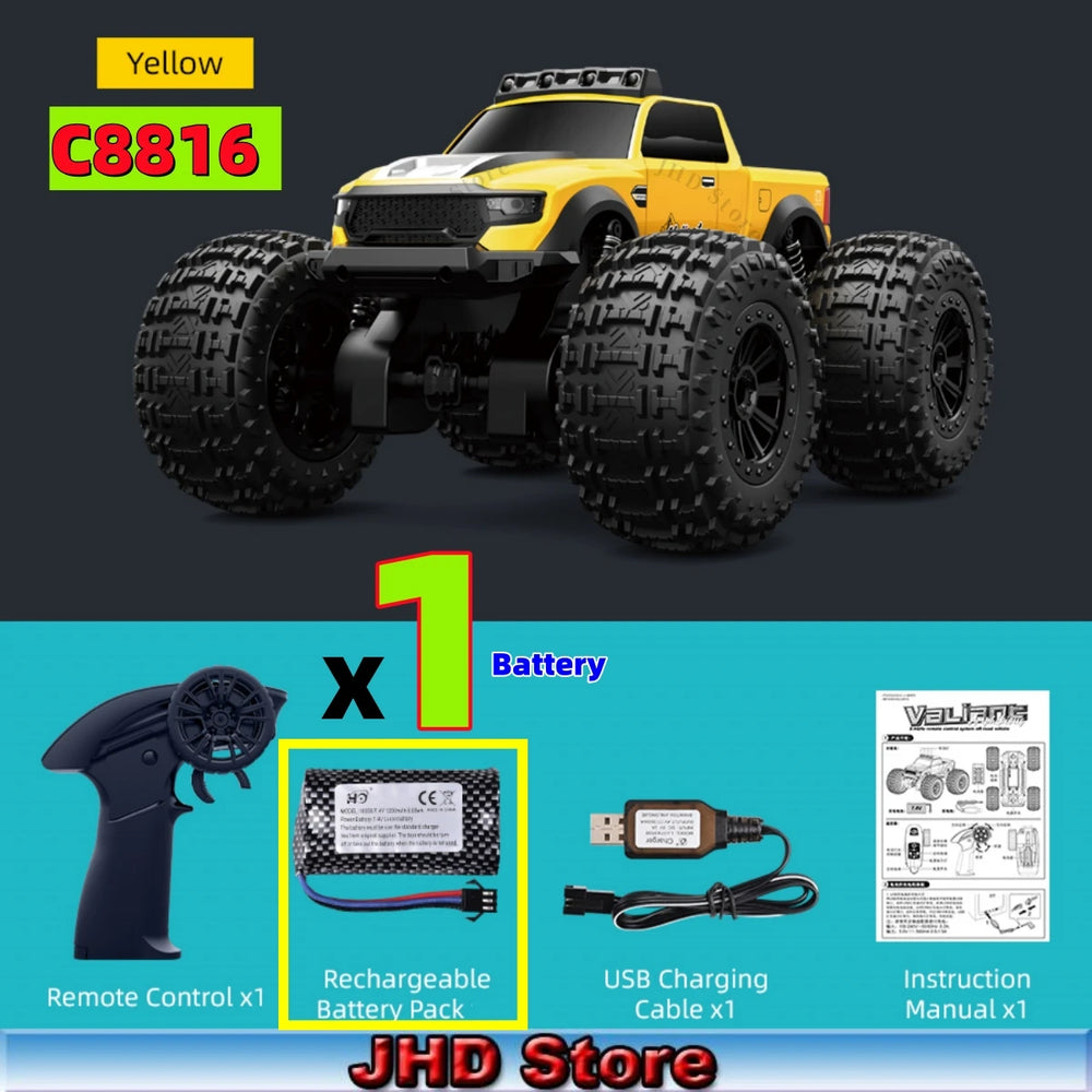 JJRC Amphibious RC Monster Truck - 4WD Off-Road Bigfoot Buggy