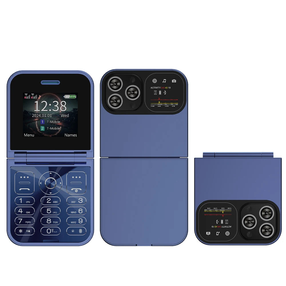 SERVO F15 Mini Flip Phone - 2.0" display, None Front Camera camera