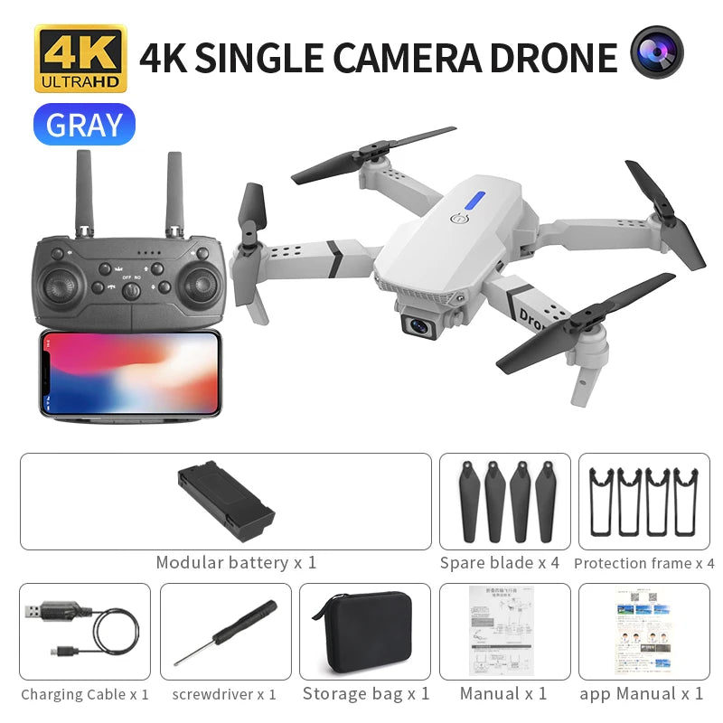 Drone E88 pro RC Drone - 4K camera and 5G WiFi FPV