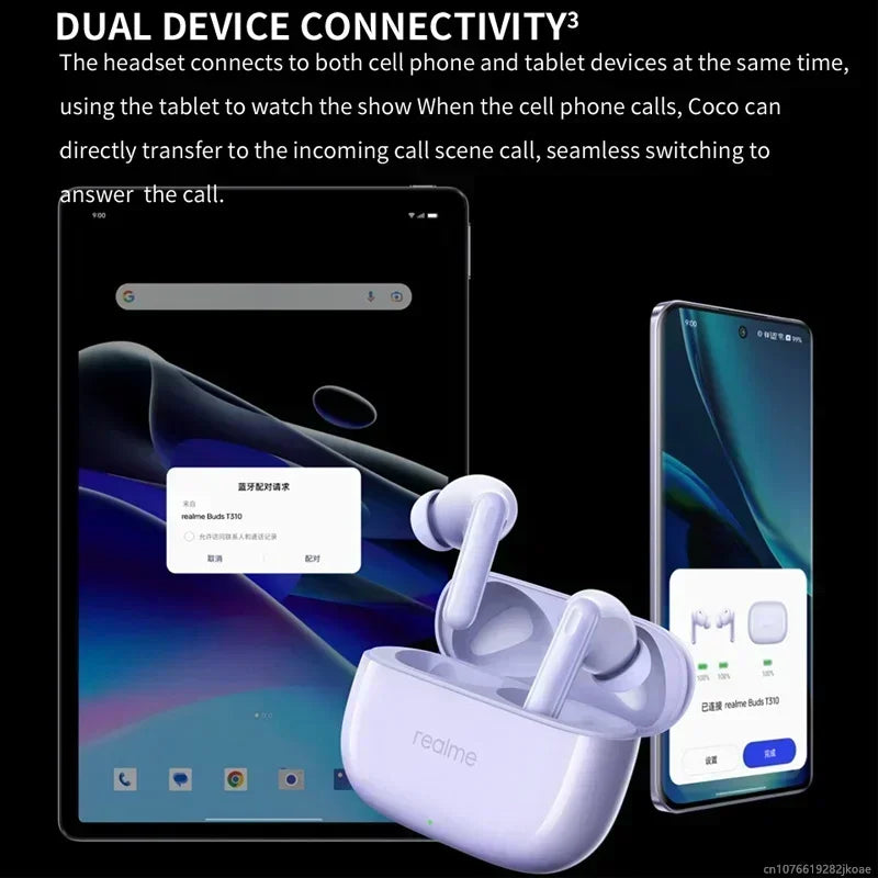 realme Buds T310 Earbuds - Bluetooth Other and Yes ANC