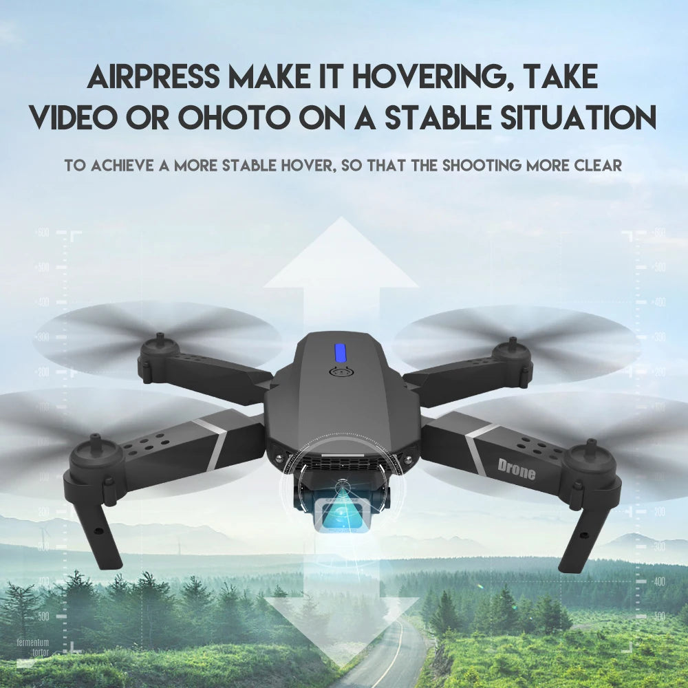 E88Pro RC Drone - 4K Wide-Angle Camera, WiFi FPV and Foldable Design