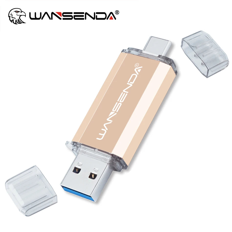 OTG USB 3.0 Flash Drive - Dual USB and Type-C Portable Storage