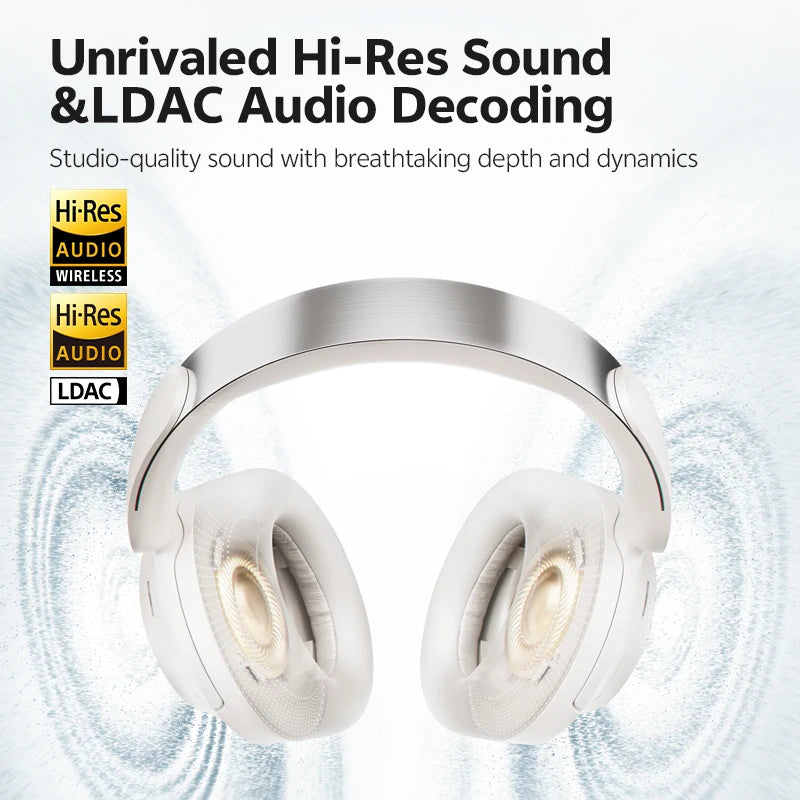 QCY H3S -56dB Adaptive Earbuds - Bluetooth Other, Yes ANC and 102 hours ANC off playtime