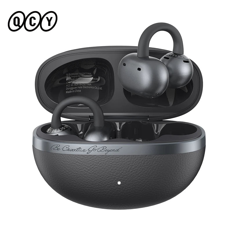 QCY Crossky C50 Open Ear Earbuds - Bluetooth Other, 35 playtime and open-ear comfort