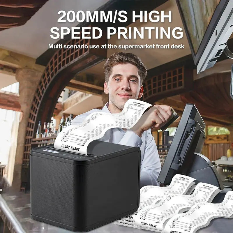 Xprinter 80mm POS Receipt Printer - USB/LAN with Auto Cutter