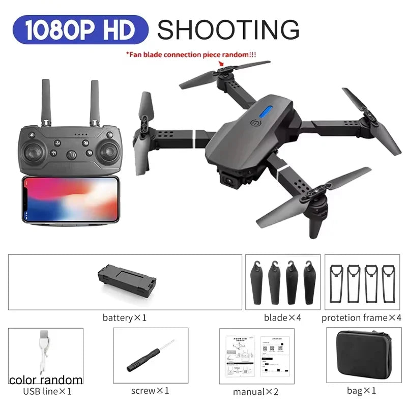 2025 E88 Professional HD 4K RC Drone - 4K camera