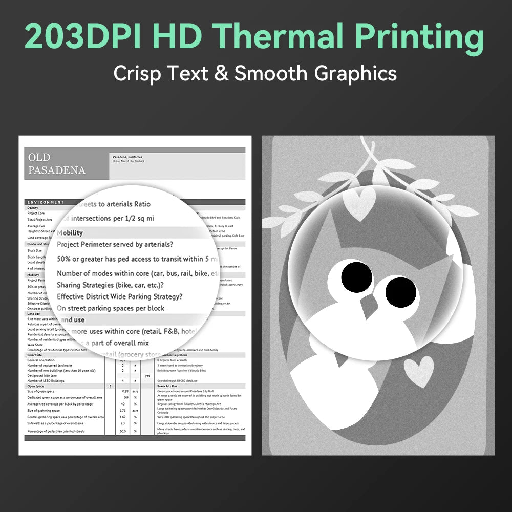 Phomemo M08F Wireless Thermal A4 Printer - Portable Bluetooth Label Maker