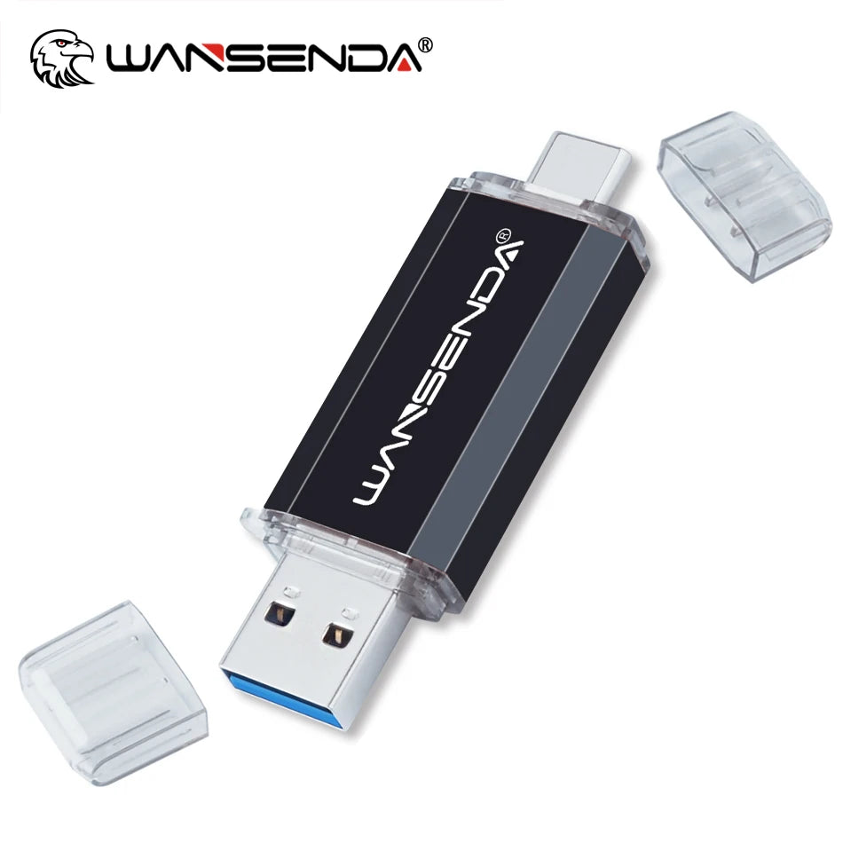 OTG USB 3.0 Flash Drive - Dual USB and Type-C Portable Storage