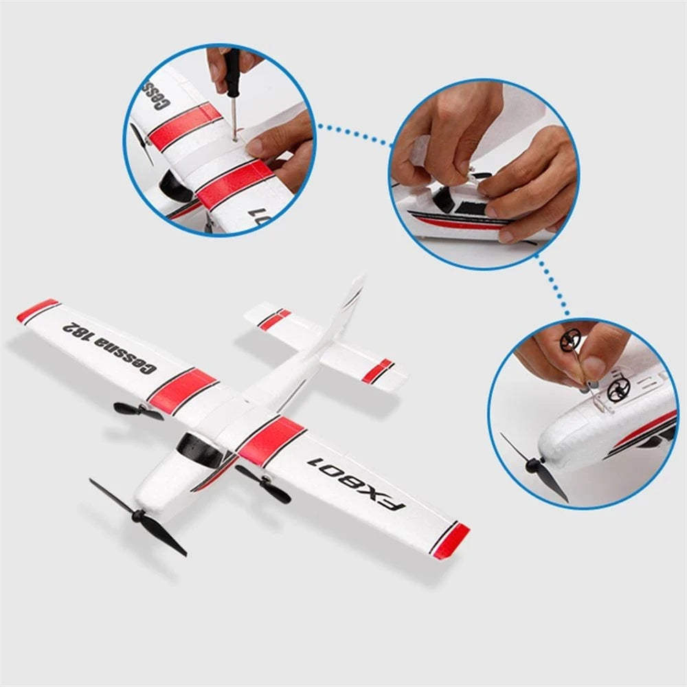 FX801 RC Airplane - 2.4G 2CH EPP Foam Fixed-Wing Aircraft