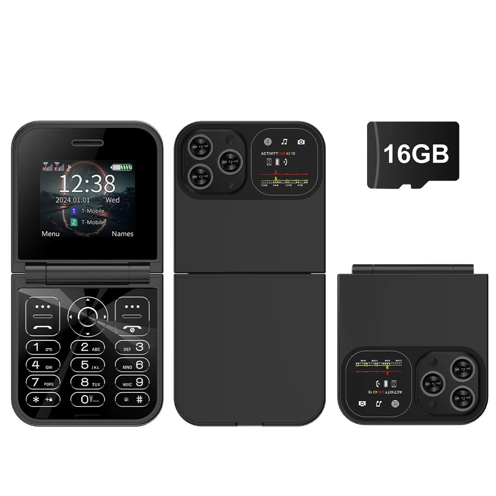 SERVO F15 Mini Flip Phone - 2.0" display, None Front Camera camera
