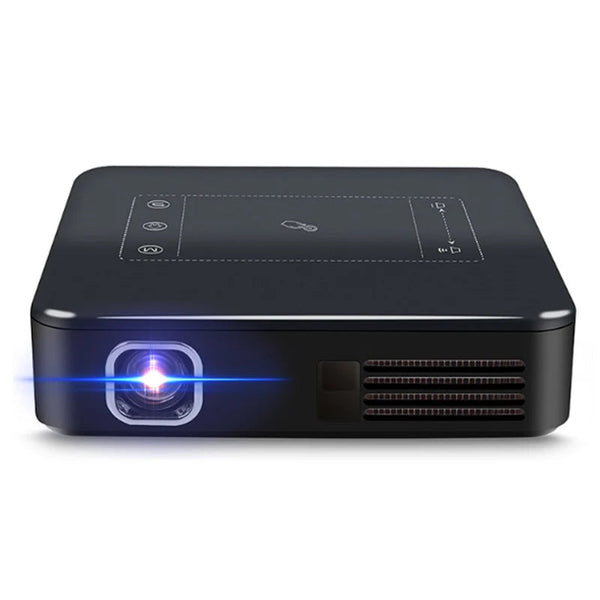 WZATCO D13 Projector - 854x480 support, 650 brightness, WiFi streaming