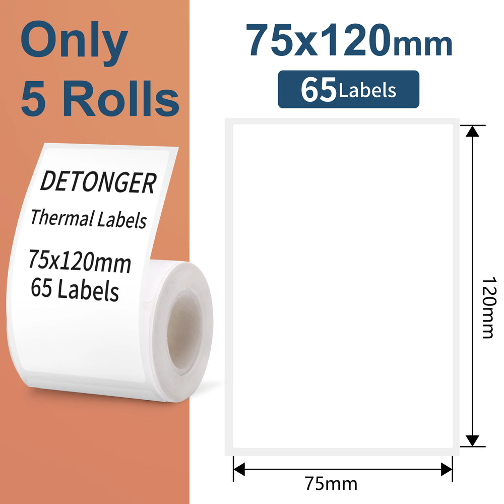 DETONGER DP30S Portable Thermal Label Printer - Bluetooth Sticker Maker