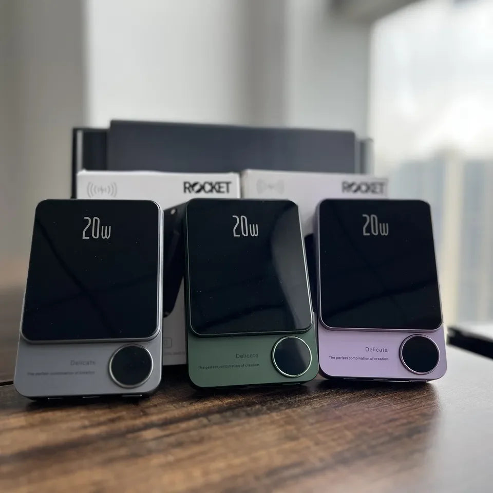 Portable 10000mAh Power Bank - 10000mAh capacity, 20W fast charge