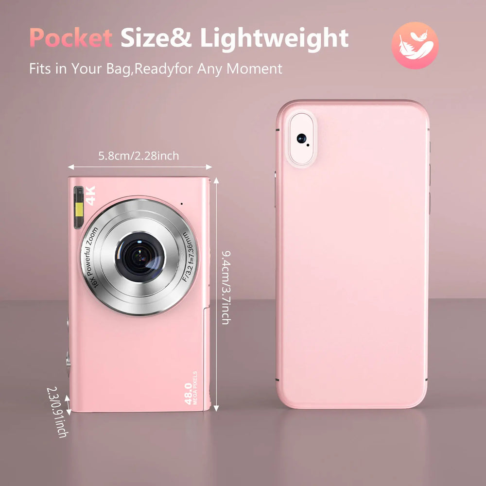 4K Autofocus Vlogging Camera - 48MP with Large Screen