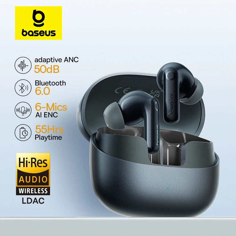 Baseus EP10 Pro Earbuds - Bluetooth Other, Yes ANC and 55Hrs playtime