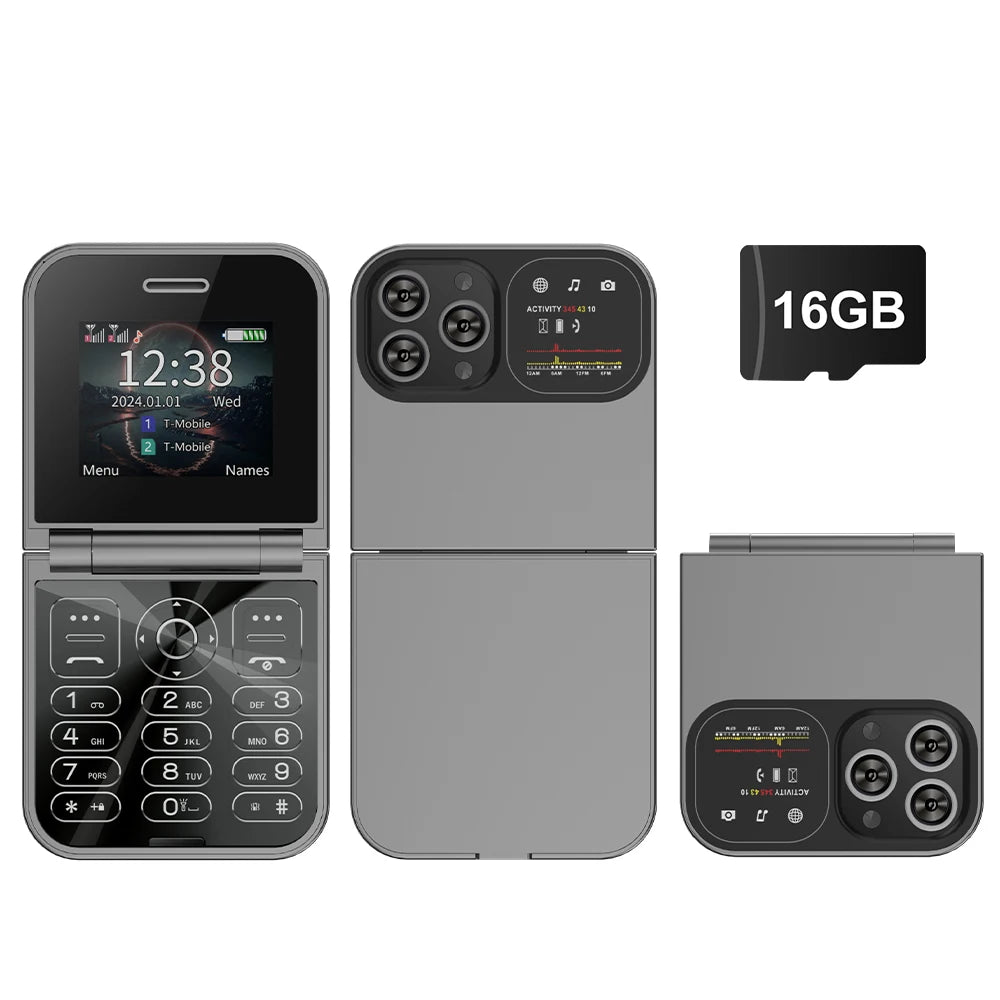 SERVO F15 Mini Flip Phone - 2.0" display, None Front Camera camera