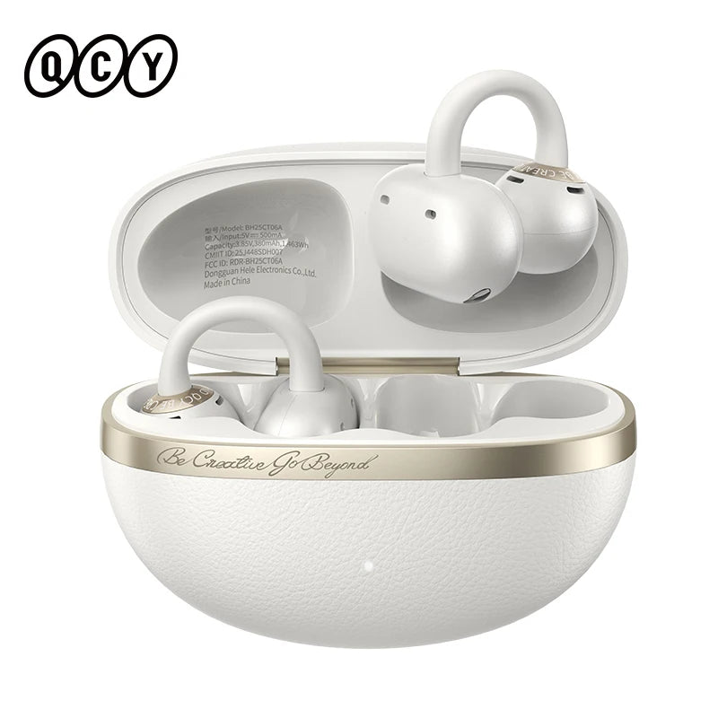 QCY Crossky C50 Open Ear Earbuds - Bluetooth Other, 35 playtime and open-ear comfort