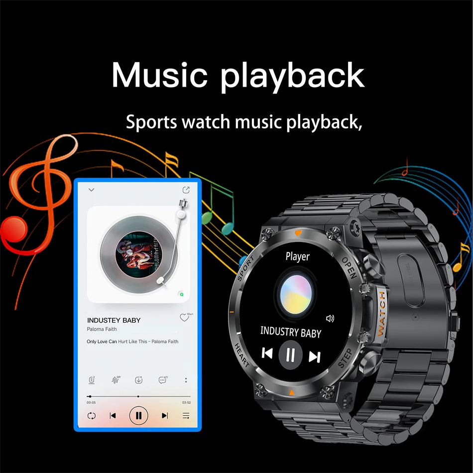 DAORKOW Smart Watch - 1.39" HD display, Bluetooth calling, heart rate tracking