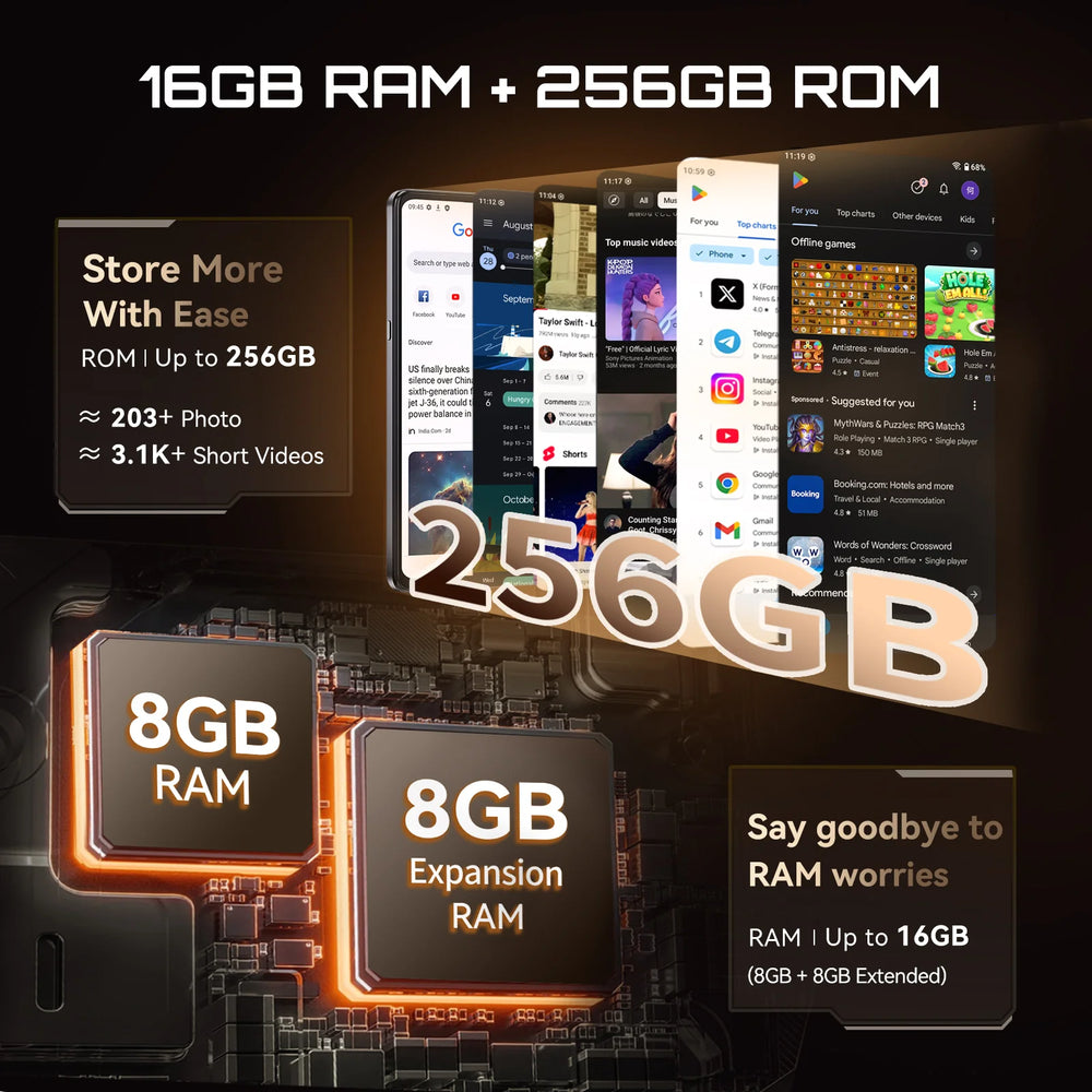 Cubot X100 5G Smartphone - 6.88" display 120 Hz, 16MP camera