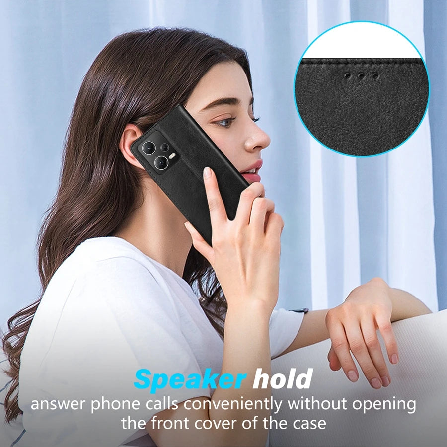 Protective Phone Case for Xiaomi Redmi - magnetic hold, wallet card slots