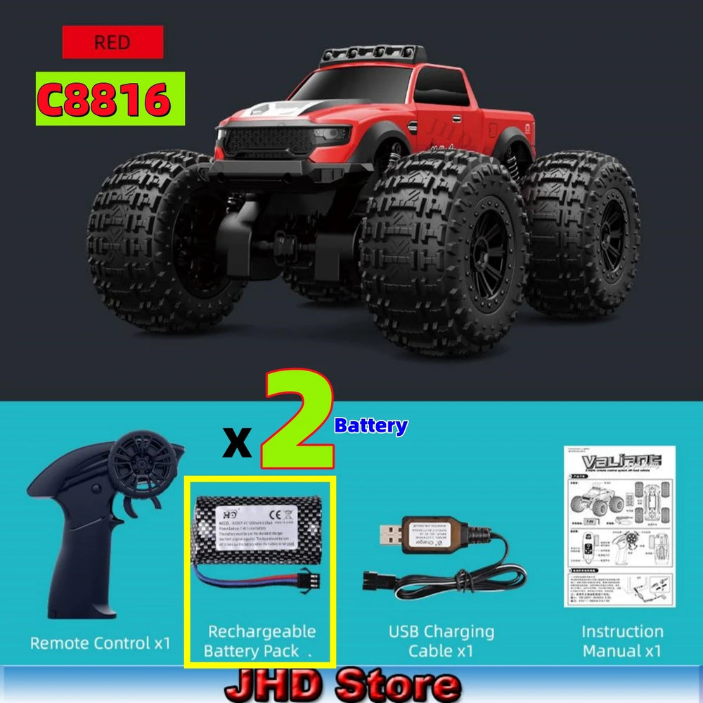 JJRC Amphibious RC Monster Truck - 4WD Off-Road Bigfoot Buggy